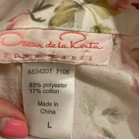 Oscar de La Renta pink label dress size L - Picture 5 of 5